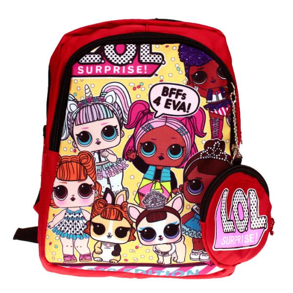 Children's backpack "Dolls" with a wallet
