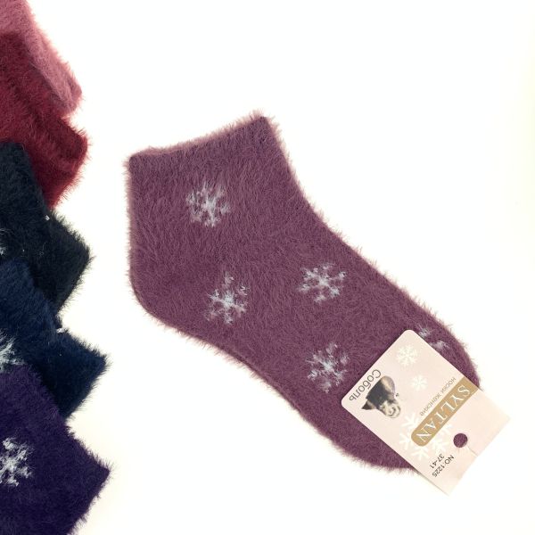 Short fluffy socks (lilac)