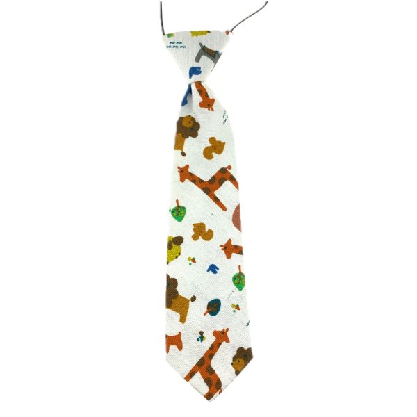 Jacquard children's tie with "Zoo" clasp (GIFT spinner)