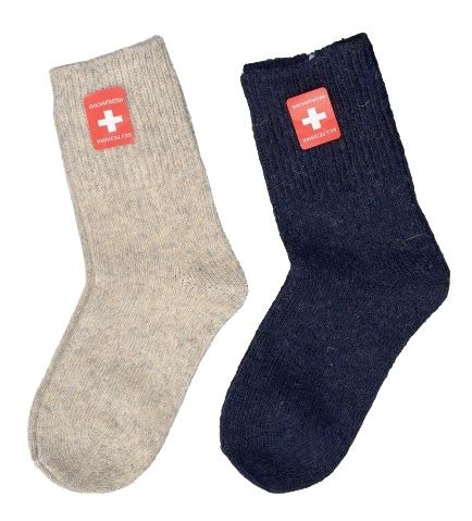 Thermal socks for children with a loose elastic band cashmere 6-8 years (final price)